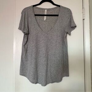 Lululemon Grey V-Neck T-Shirt